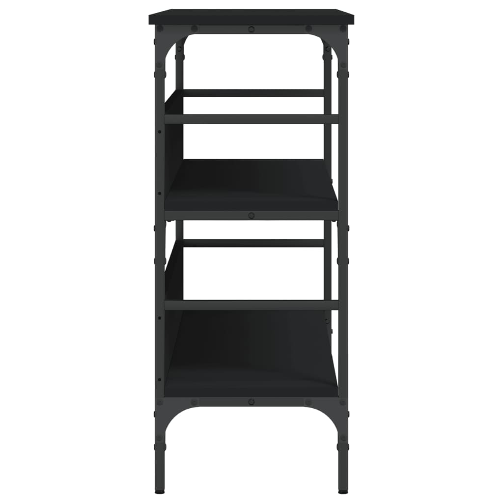 vidaXL Măsuță consolă, negru, 100x32x75 cm, lemn compozit vidaXL Măsuță consolă, negru, 100x32x75 cm, lemn compozit