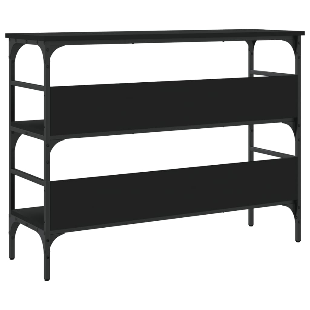 vidaXL Măsuță consolă, negru, 100x32x75 cm, lemn compozit vidaXL Măsuță consolă, negru, 100x32x75 cm, lemn compozit