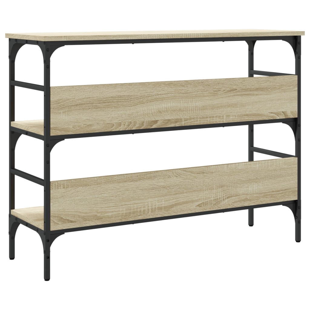 vidaXL Măsuță consolă, stejar sonoma, 100x32x75 cm, lemn prelucrat vidaXL Măsuță consolă, stejar sonoma, 100x32x75 cm, lemn prelucrat