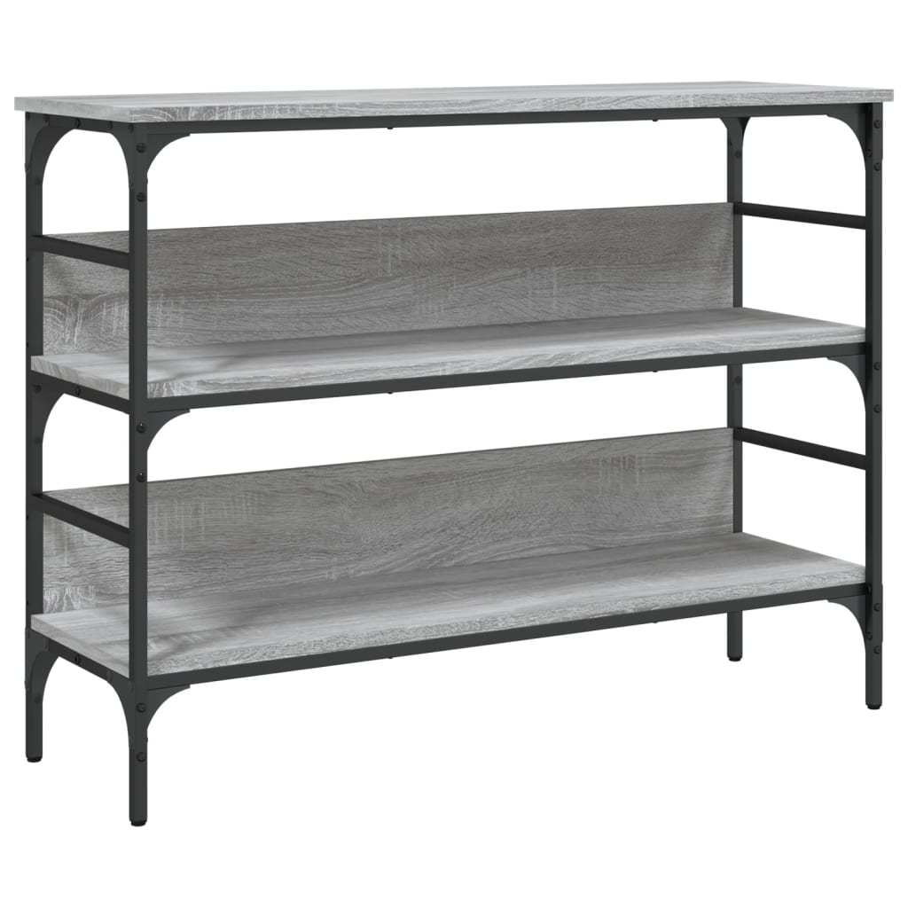 vidaXL Măsuță consolă, gri sonoma, 100x32x75 cm, lemn prelucrat vidaXL Măsuță consolă, gri sonoma, 100x32x75 cm, lemn prelucrat