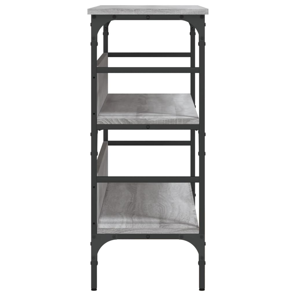 vidaXL Măsuță consolă, gri sonoma, 100x32x75 cm, lemn prelucrat vidaXL Măsuță consolă, gri sonoma, 100x32x75 cm, lemn prelucrat