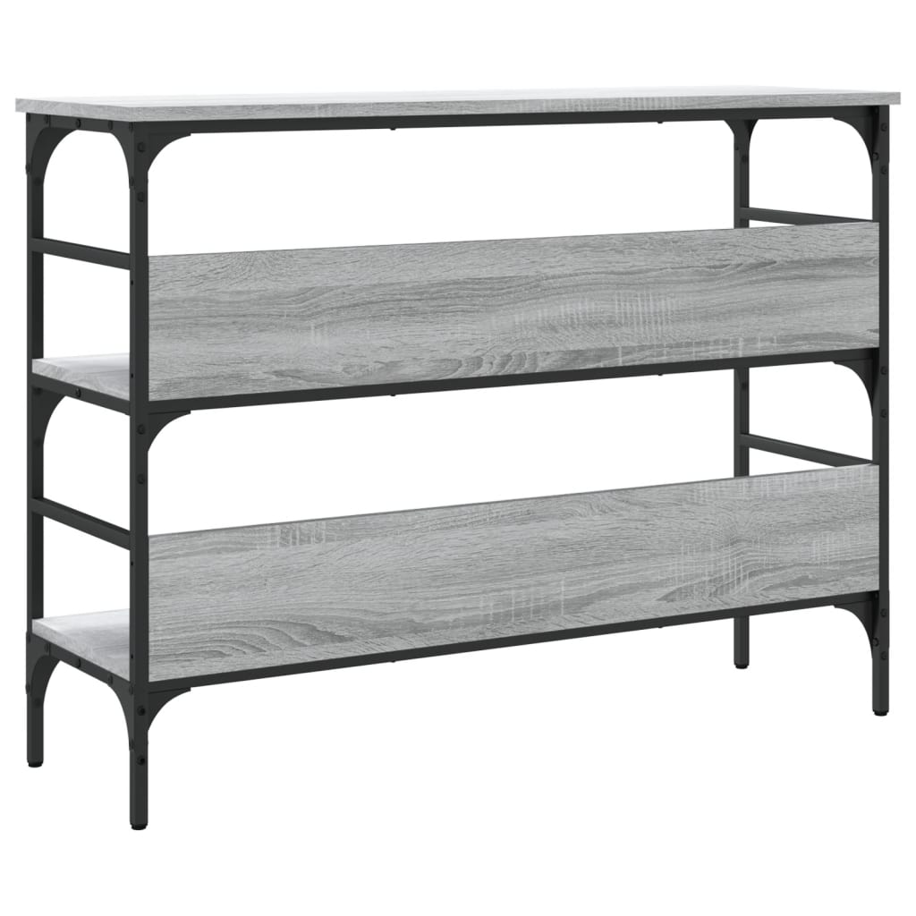 vidaXL Măsuță consolă, gri sonoma, 100x32x75 cm, lemn prelucrat vidaXL Măsuță consolă, gri sonoma, 100x32x75 cm, lemn prelucrat
