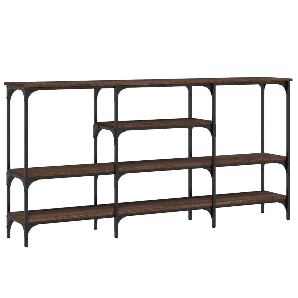 vidaXL Măsuță consolă, stejar maro, 160x29x80 cm, lemn prelucrat vidaXL Măsuță consolă, stejar maro, 160x29x80 cm, lemn prelucrat