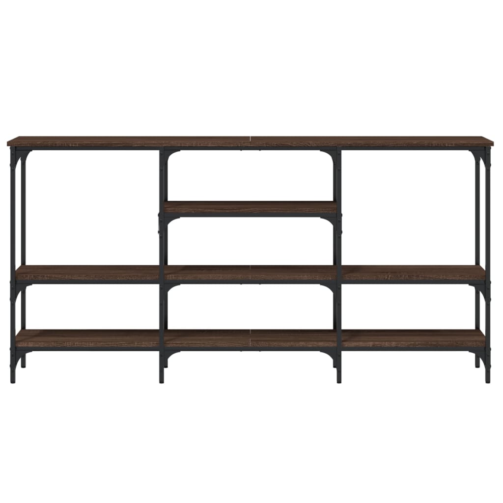 vidaXL Măsuță consolă, stejar maro, 160x29x80 cm, lemn prelucrat vidaXL Măsuță consolă, stejar maro, 160x29x80 cm, lemn prelucrat