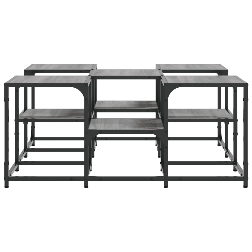 vidaXL Măsuță de cafea, gri sonoma, 91x91x40 cm, lemn prelucrat vidaXL Măsuță de cafea, gri sonoma, 91x91x40 cm, lemn prelucrat