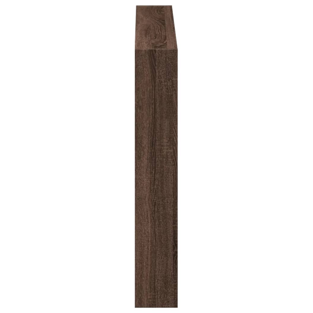 vidaXL Tăblie de pat cu dulap și LED, stejar maro, 100x17x102 cm vidaXL Tăblie de pat cu dulap și LED, stejar maro, 100x17x102 cm