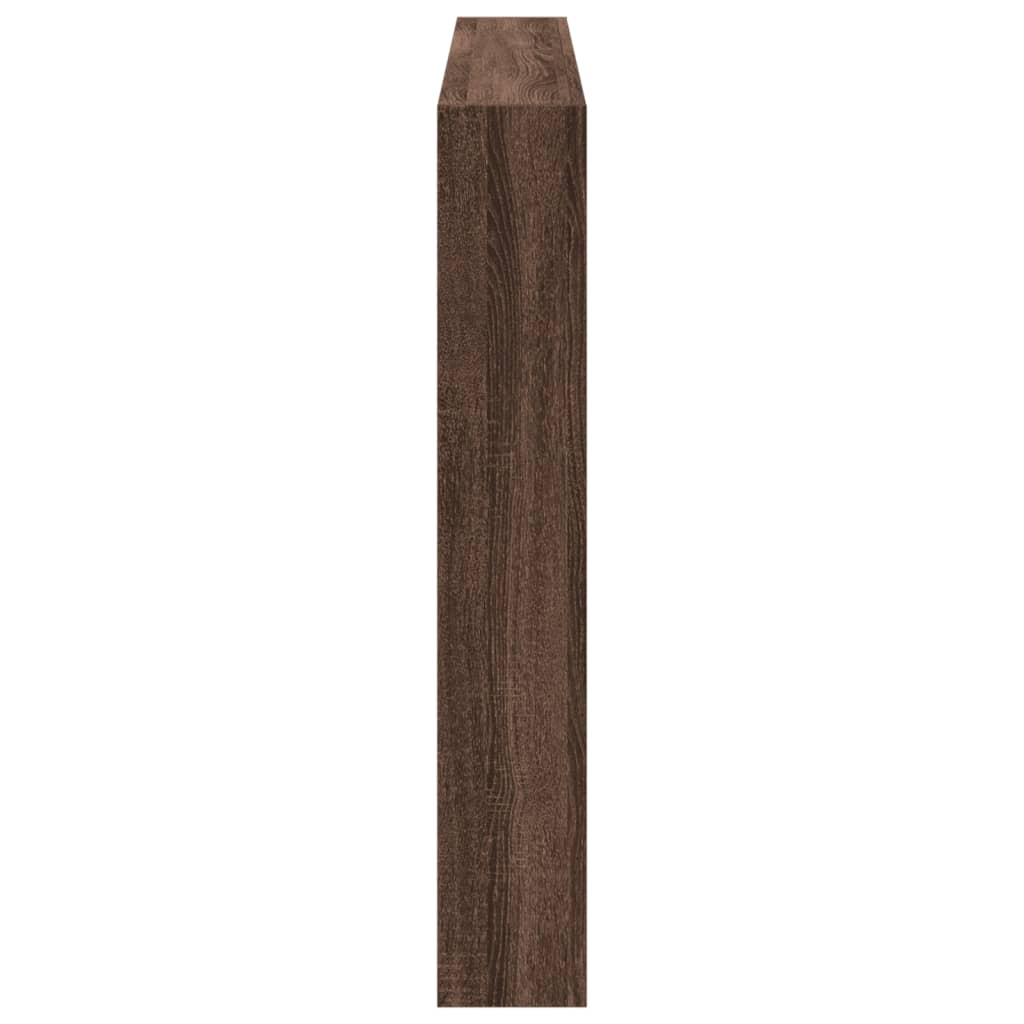 vidaXL Tăblie de pat cu dulap și LED, stejar maro, 160x17x102 cm vidaXL Tăblie de pat cu dulap și LED, stejar maro, 160x17x102 cm