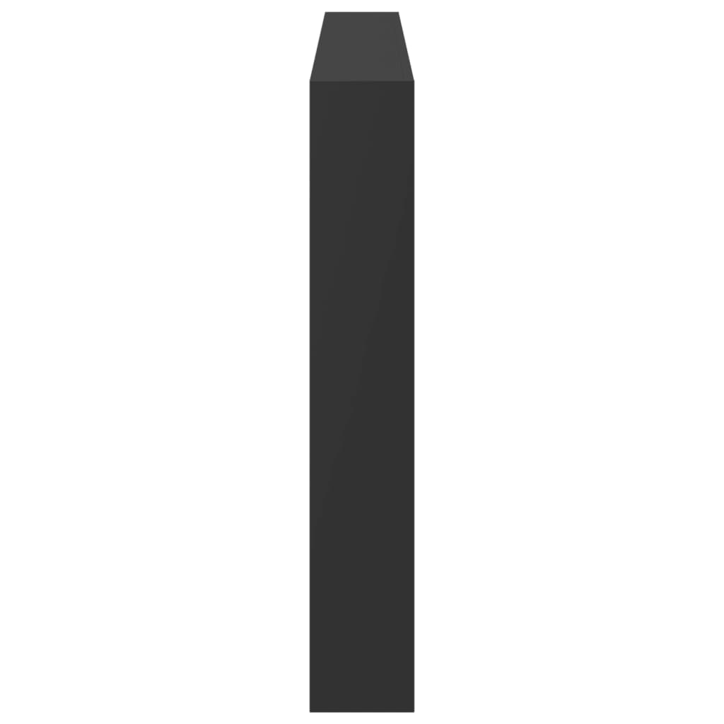 vidaXL Tăblie cu dulap și LED, negru, 180x17x102 cm vidaXL Tăblie cu dulap și LED, negru, 180x17x102 cm