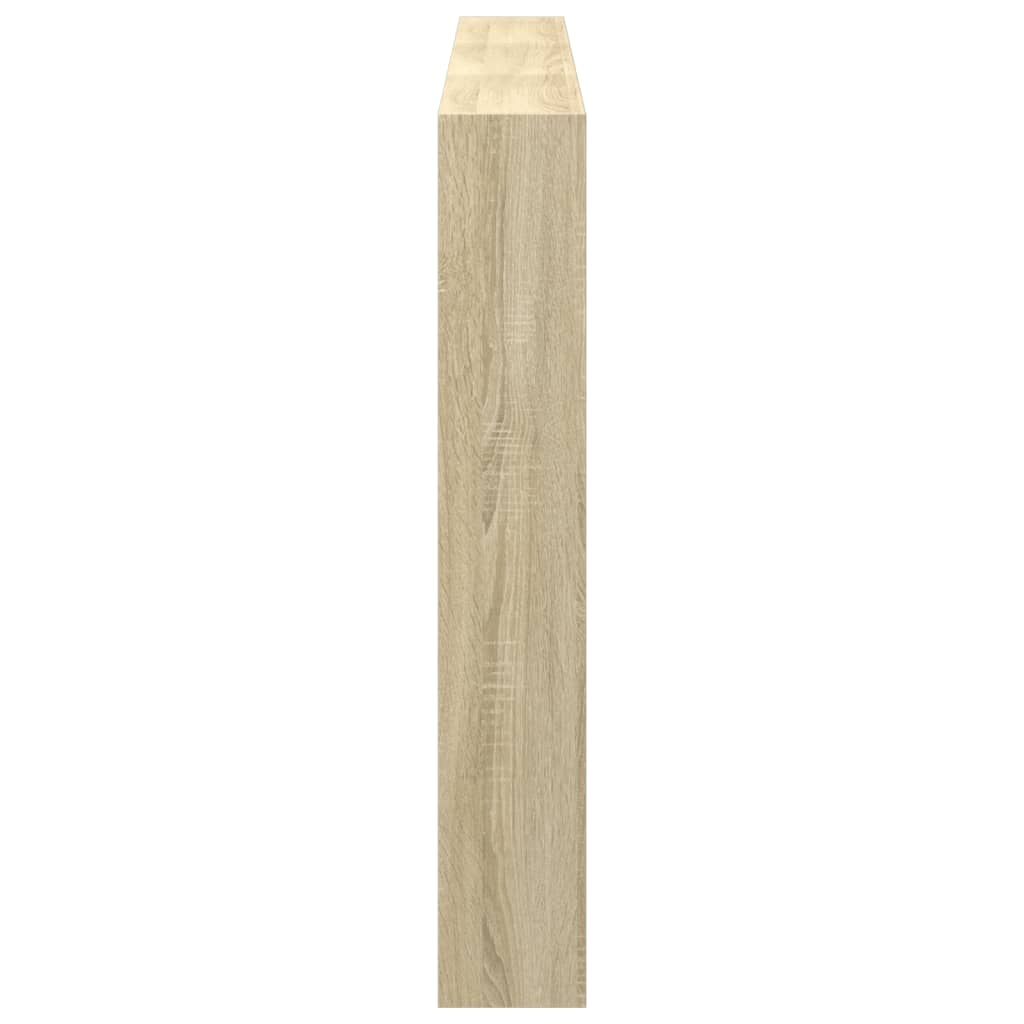 vidaXL Tăblie de pat cu dulap și LED, stejar sonoma, 180x17x102 cm vidaXL Tăblie de pat cu dulap și LED, stejar sonoma, 180x17x102 cm