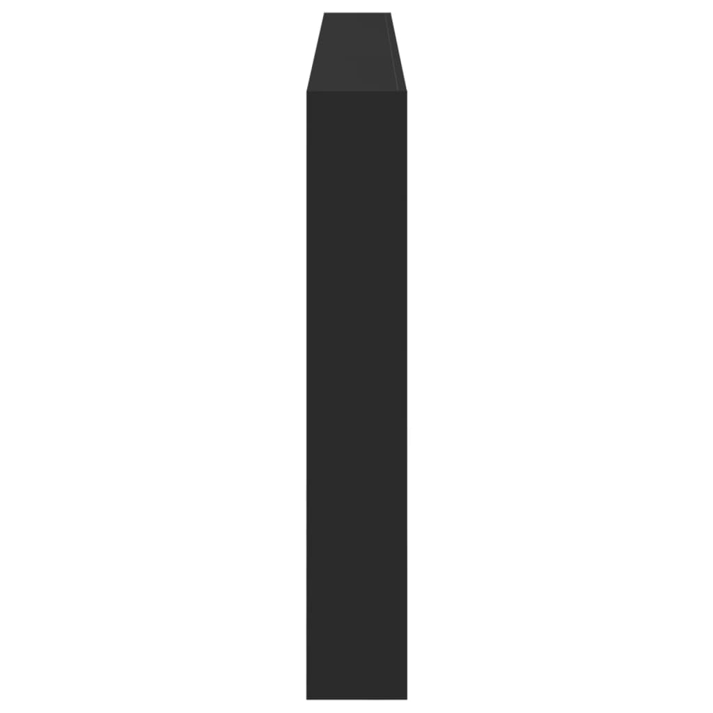 vidaXL Tăblie cu dulap și LED, negru, 220x17x102 cm vidaXL Tăblie cu dulap și LED, negru, 220x17x102 cm