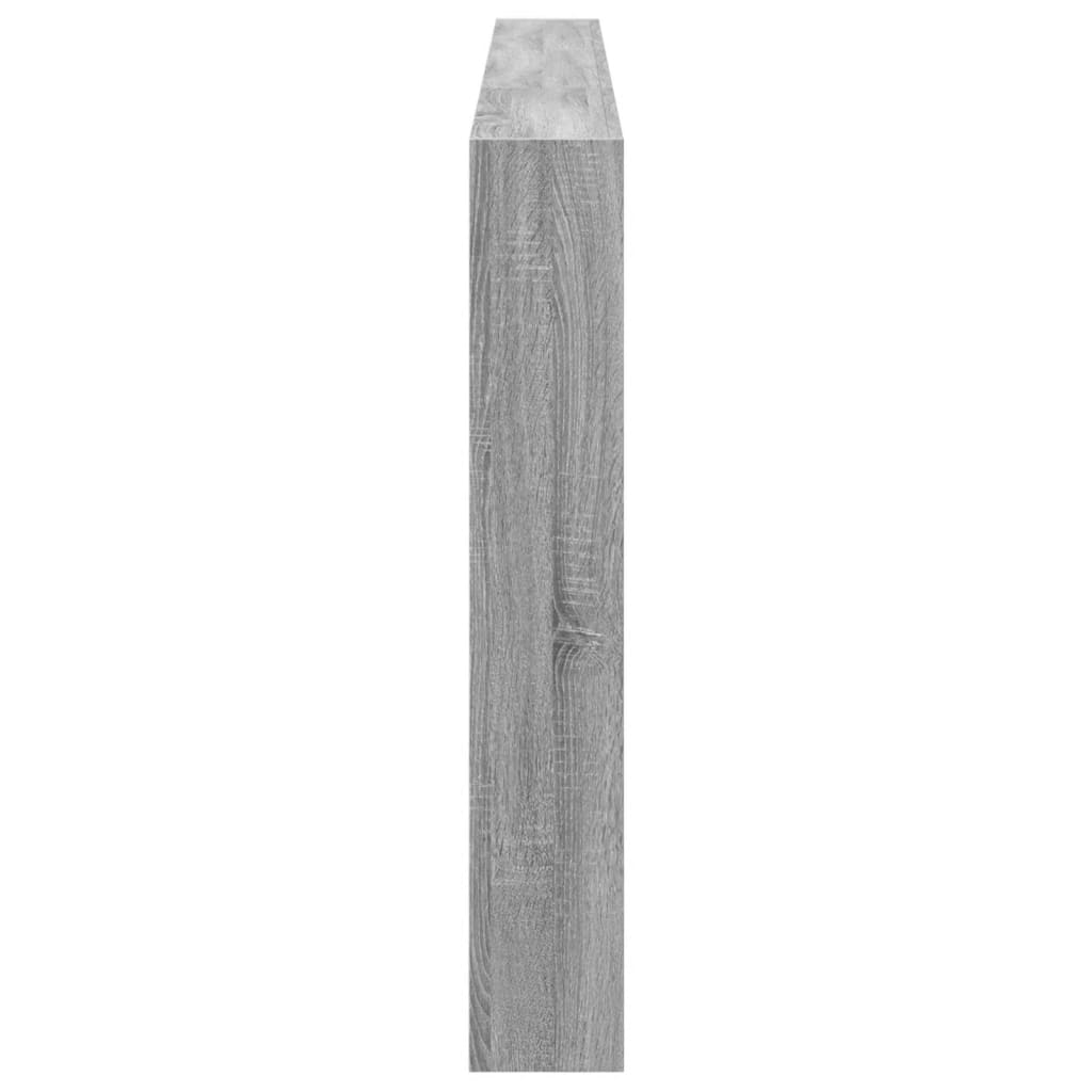 vidaXL Tăblie de pat cu dulap și LED, gri sonoma, 220x17x102 cm vidaXL Tăblie de pat cu dulap și LED, gri sonoma, 220x17x102 cm