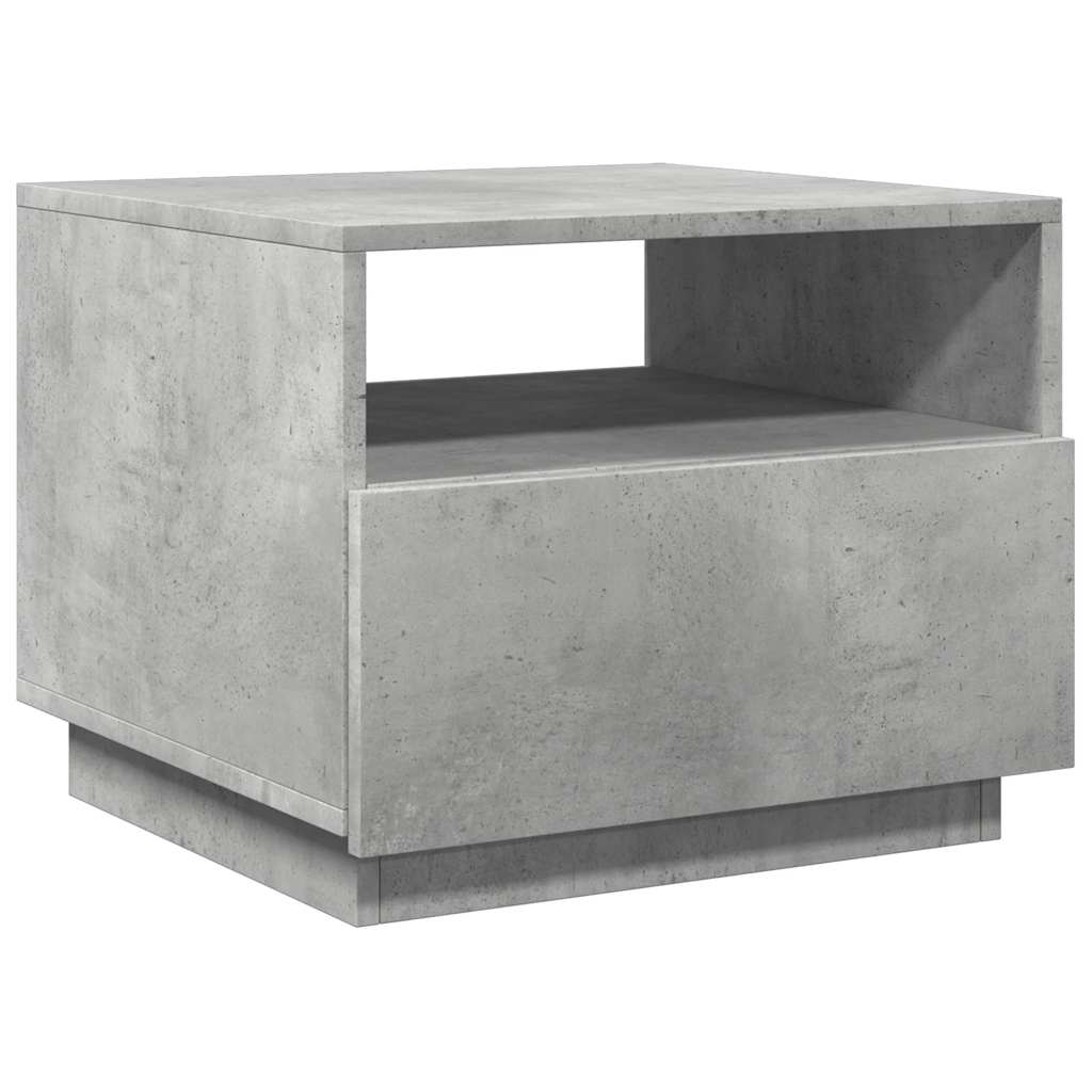 vidaXL Măsuță de cafea cu lumini LED, gri beton, 50x49x40 cm vidaXL Măsuță de cafea cu lumini LED, gri beton, 50x49x40 cm