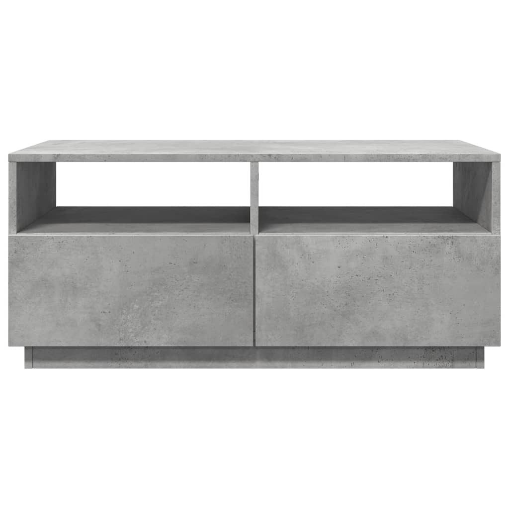 vidaXL Măsuță de cafea cu lumini LED, gri beton, 90x49x40 cm vidaXL Măsuță de cafea cu lumini LED, gri beton, 90x49x40 cm
