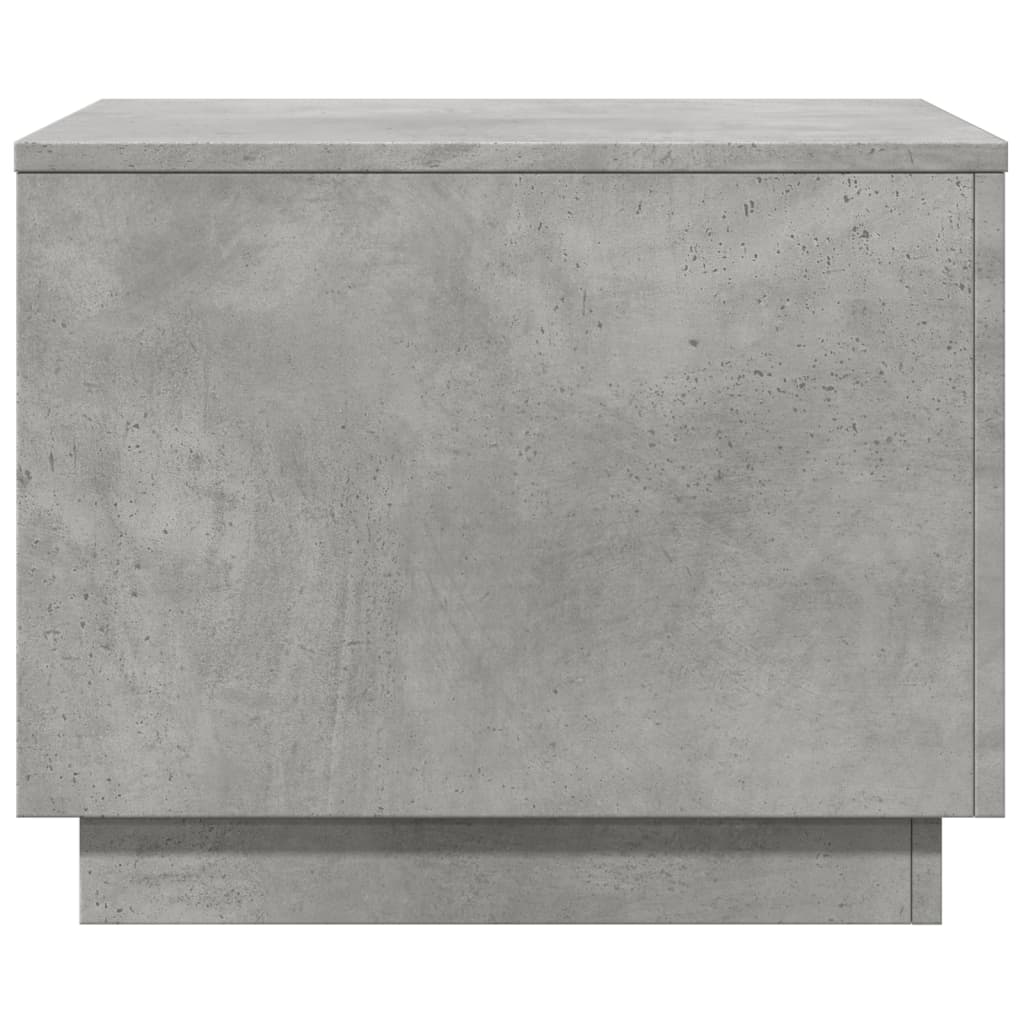 vidaXL Măsuță de cafea cu lumini LED, gri beton, 50x50x40 cm vidaXL Măsuță de cafea cu lumini LED, gri beton, 50x50x40 cm