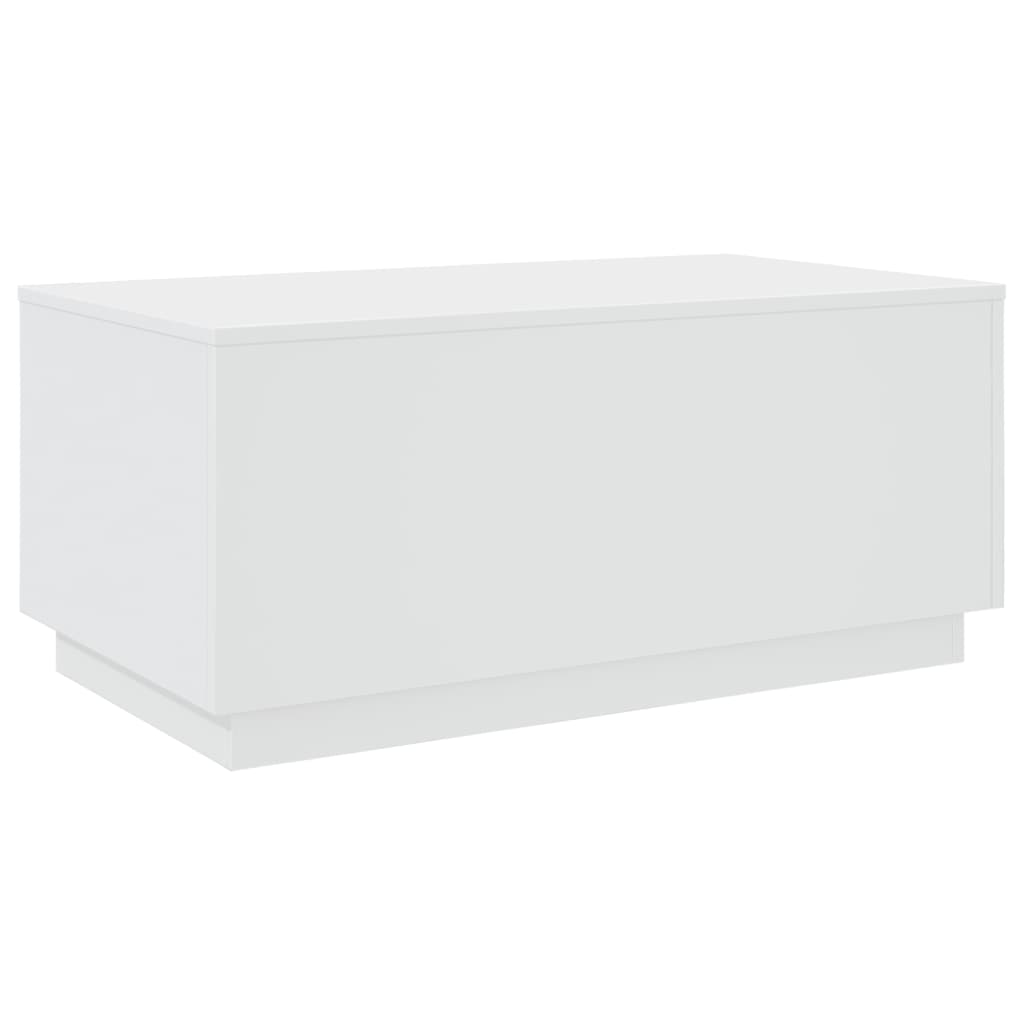 vidaXL Măsuță de cafea cu lumini LED, alb, 90x50x40 cm vidaXL Măsuță de cafea cu lumini LED, alb, 90x50x40 cm