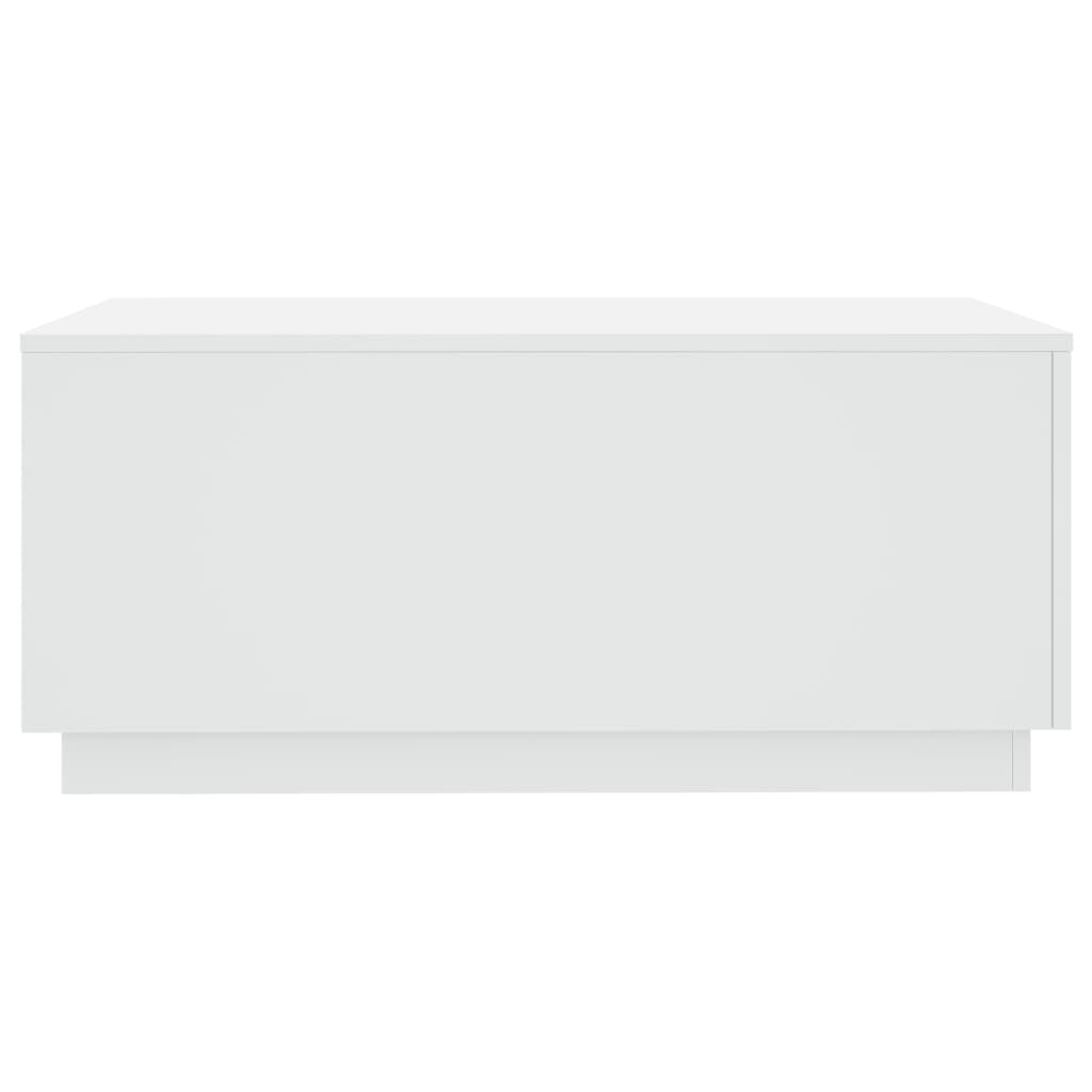 vidaXL Măsuță de cafea cu lumini LED, alb, 90x50x40 cm vidaXL Măsuță de cafea cu lumini LED, alb, 90x50x40 cm