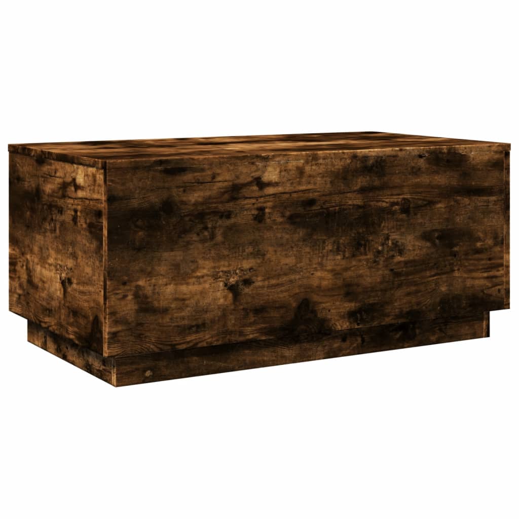 vidaXL Măsuță de cafea cu lumini LED, stejar sonoma, 90x50x40 cm vidaXL Măsuță de cafea cu lumini LED, stejar sonoma, 90x50x40 cm
