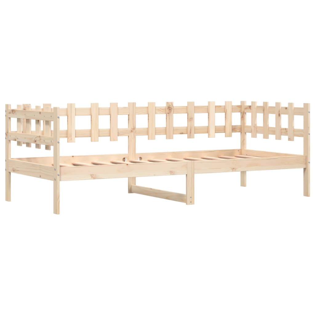 vidaXL Pat de zi fără saltea, 90x190 cm, lemn masiv de pin