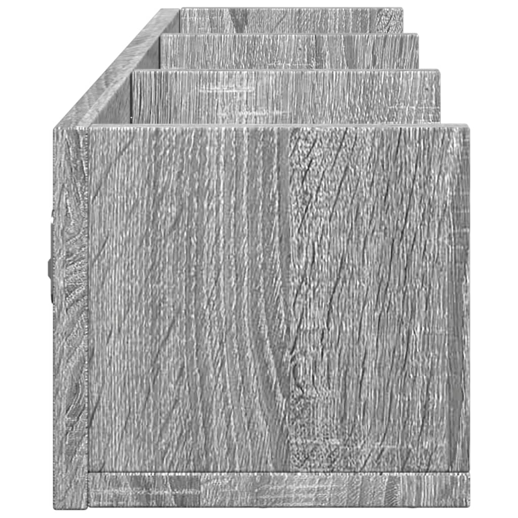 vidaXL Dulap de perete, gri sonoma, 75x18x16,5 cm, lemn compozit vidaXL Dulap de perete, gri sonoma, 75x18x16,5 cm, lemn compozit