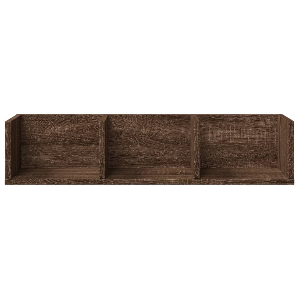 vidaXL Dulap de perete, stejar maro, 75x18x16,5 cm, lemn compozit vidaXL Dulap de perete, stejar maro, 75x18x16,5 cm, lemn compozit