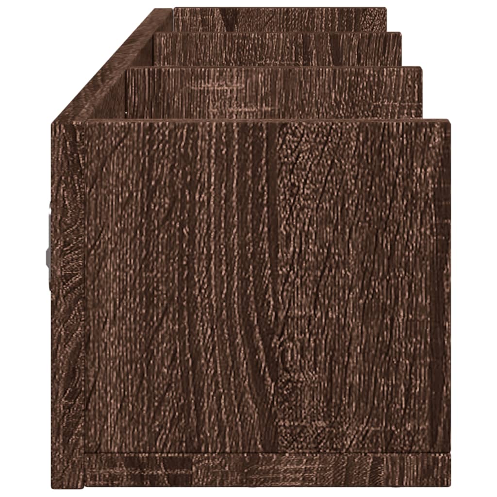 vidaXL Dulap de perete, stejar maro, 75x18x16,5 cm, lemn compozit vidaXL Dulap de perete, stejar maro, 75x18x16,5 cm, lemn compozit