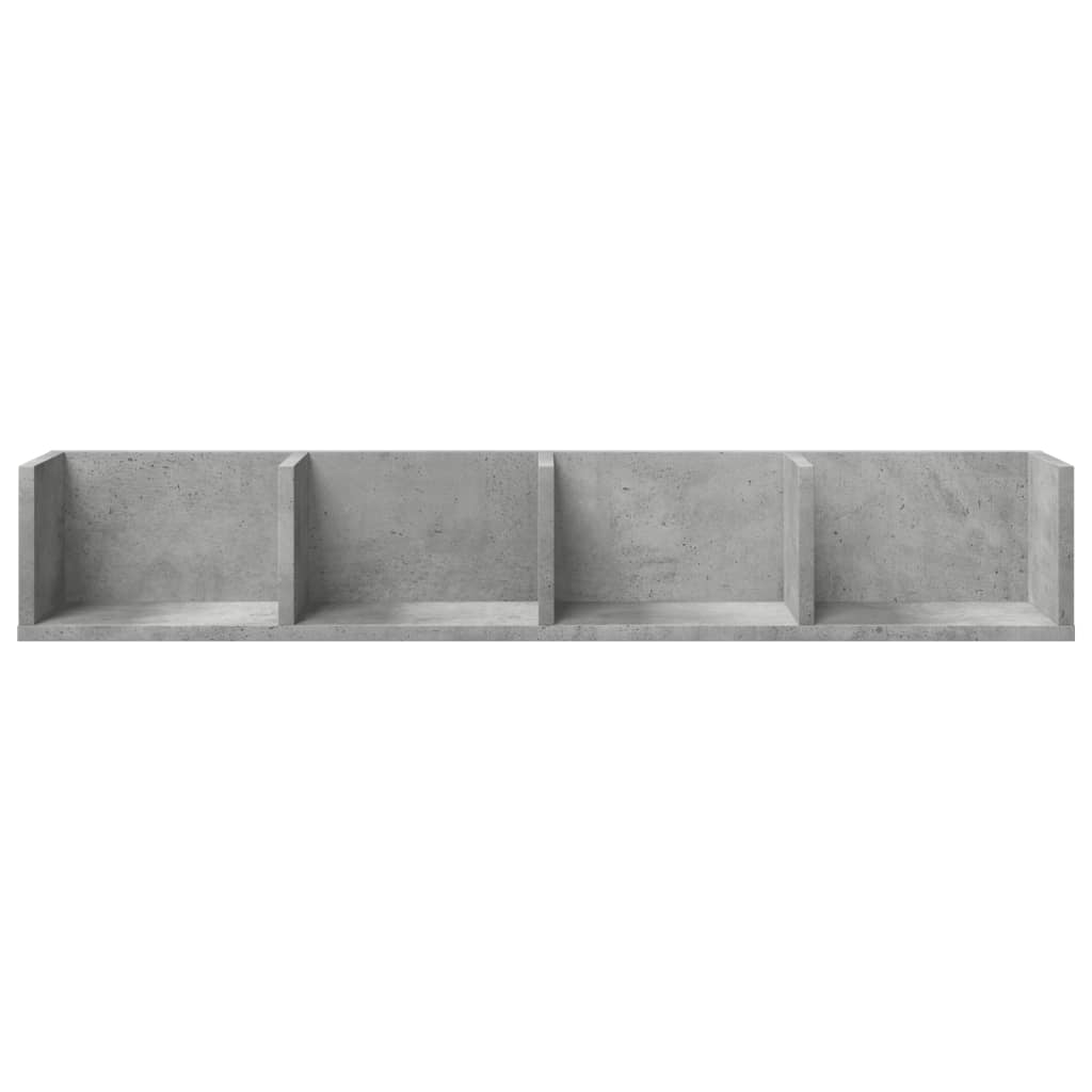 vidaXL Dulap de perete, gri beton, 99x18x16,5 cm, lemn compozit vidaXL Dulap de perete, gri beton, 99x18x16,5 cm, lemn compozit