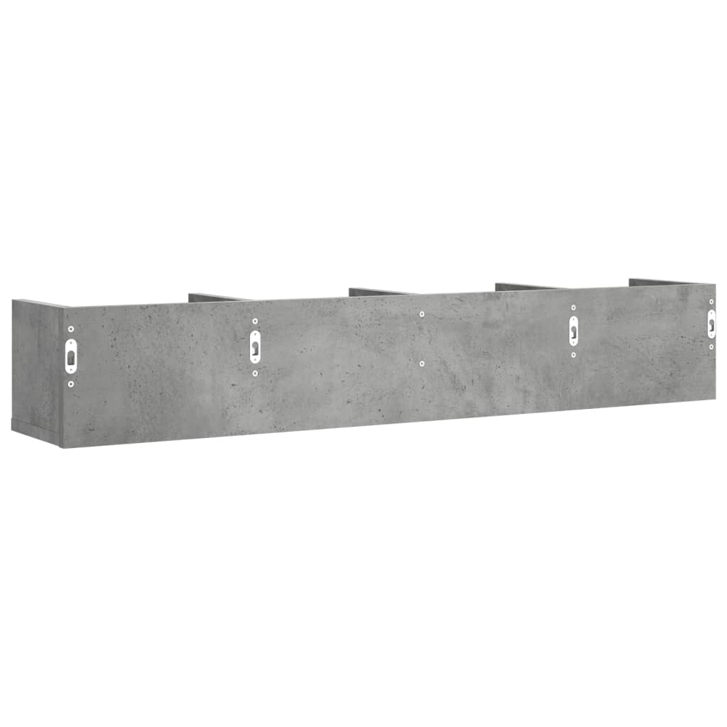 vidaXL Dulap de perete, gri beton, 99x18x16,5 cm, lemn compozit vidaXL Dulap de perete, gri beton, 99x18x16,5 cm, lemn compozit