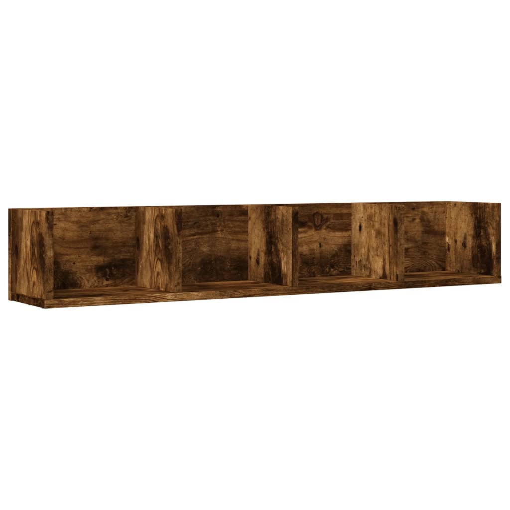 vidaXL Dulap de perete, stejar fumuriu, 99x18x16,5 cm, lemn compozit