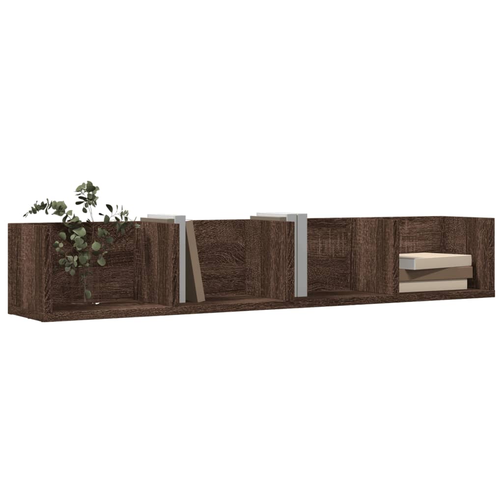 vidaXL Dulap de perete, stejar maro, 99x18x16,5 cm, lemn compozit vidaXL Dulap de perete, stejar maro, 99x18x16,5 cm, lemn compozit