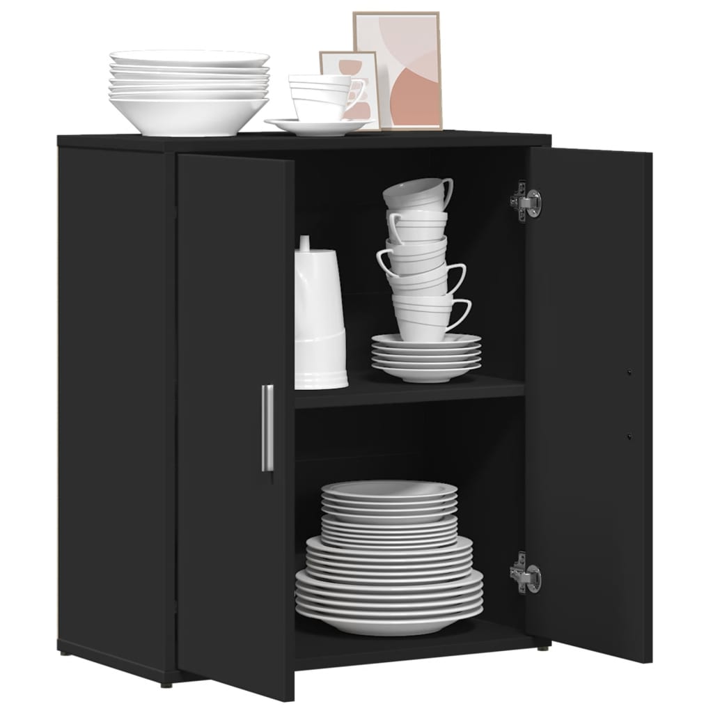 vidaXL Dulap, negru, 60x31x70 cm, lemn prelucrat