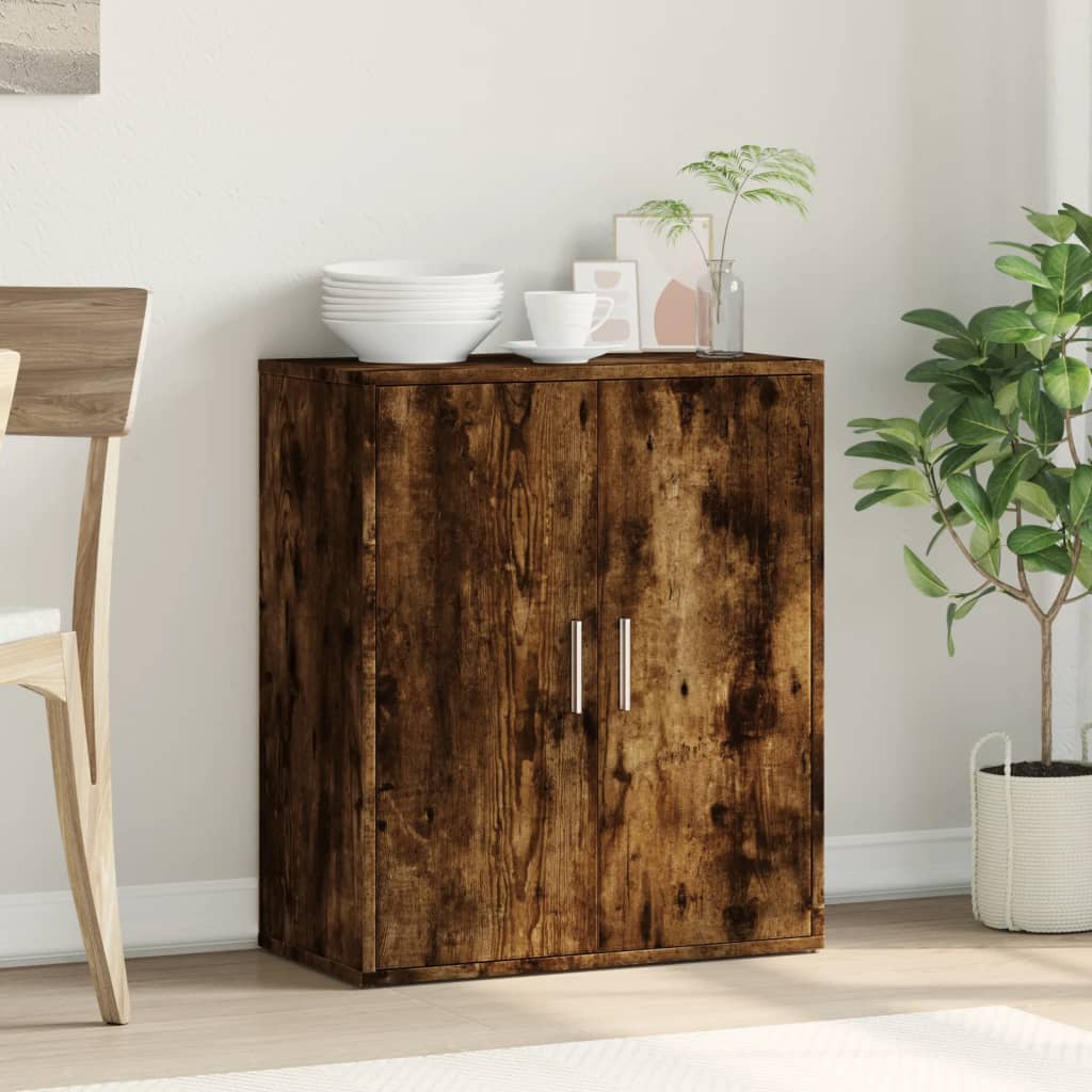 vidaXL Dulap, stejar fumuriu, 60x31x70 cm, lemn prelucrat