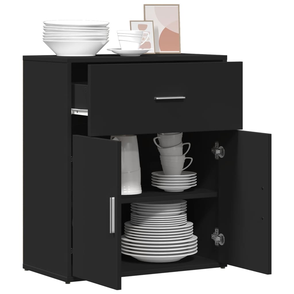 vidaXL Dulap, negru, 60x31x70 cm, lemn prelucrat