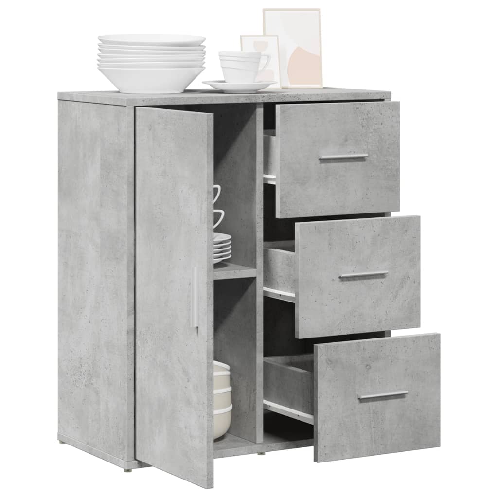 vidaXL Dulap, gri beton, 60x31x70 cm, lemn prelucrat vidaXL Dulap, gri beton, 60x31x70 cm, lemn prelucrat