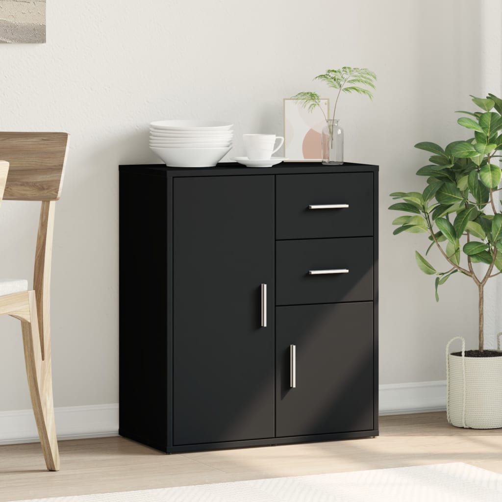vidaXL Dulap, negru, 60x31x70 cm, lemn prelucrat