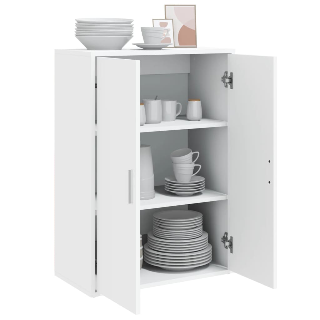 vidaXL Dulap, alb, 60x31x84 cm, lemn prelucrat