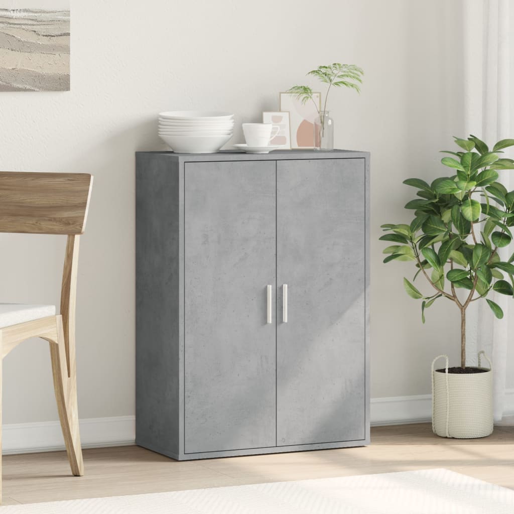 vidaXL Servantă, gri beton, 60x31x84 cm, lemn compozit vidaXL Servantă, gri beton, 60x31x84 cm, lemn compozit