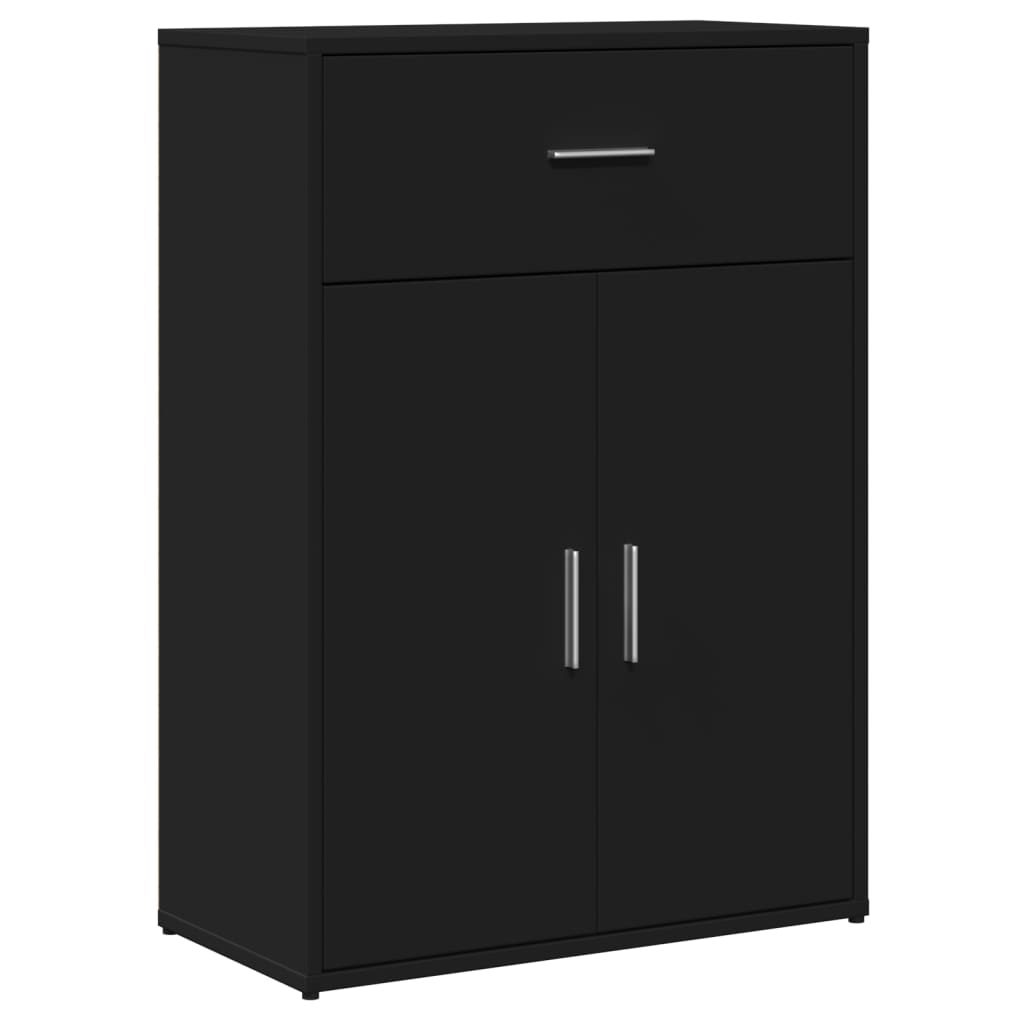 vidaXL Servantă, negru, 60x30x84 cm, lemn compozit vidaXL Servantă, negru, 60x30x84 cm, lemn compozit