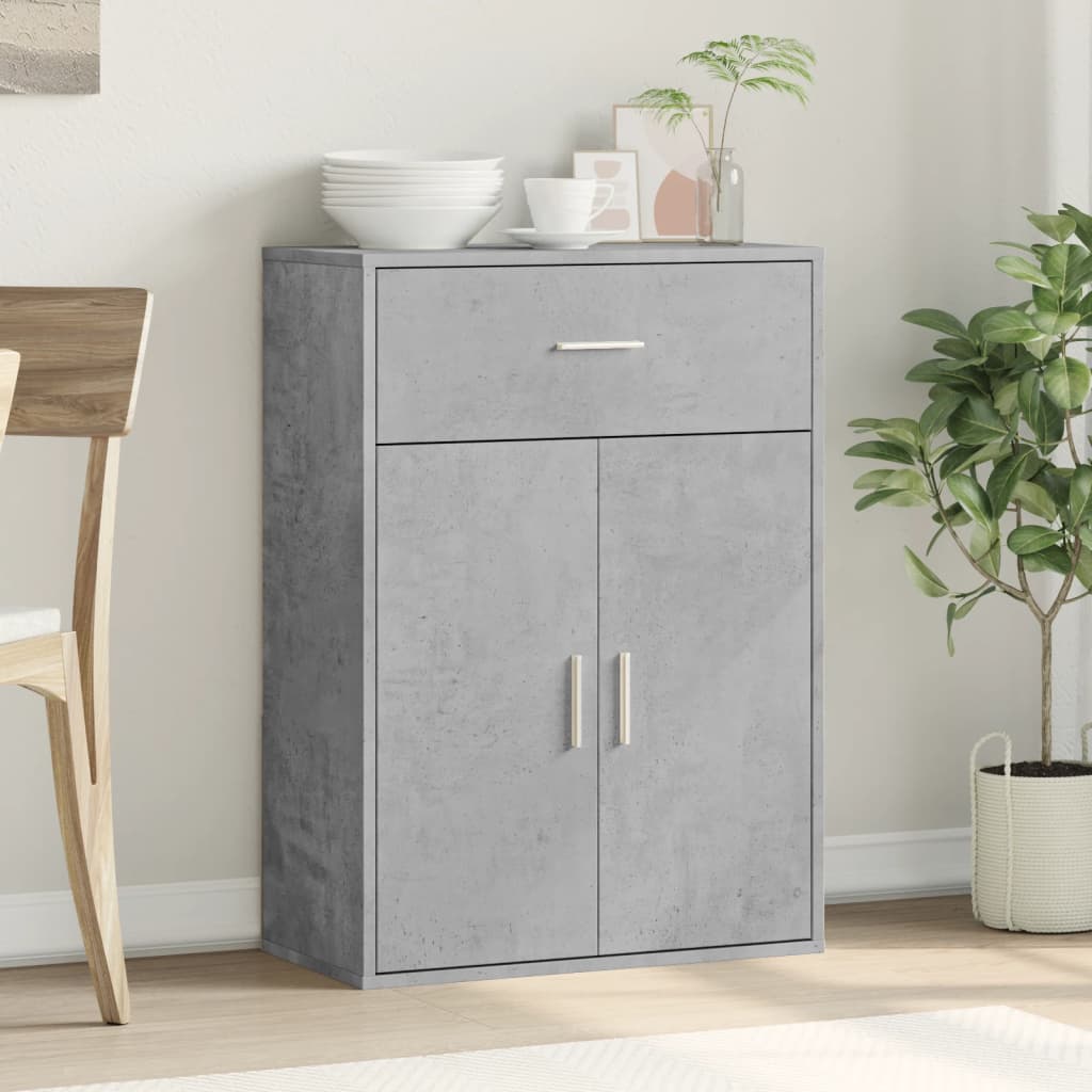 vidaXL Servantă, gri beton, 60x30x84 cm, lemn compozit vidaXL Servantă, gri beton, 60x30x84 cm, lemn compozit