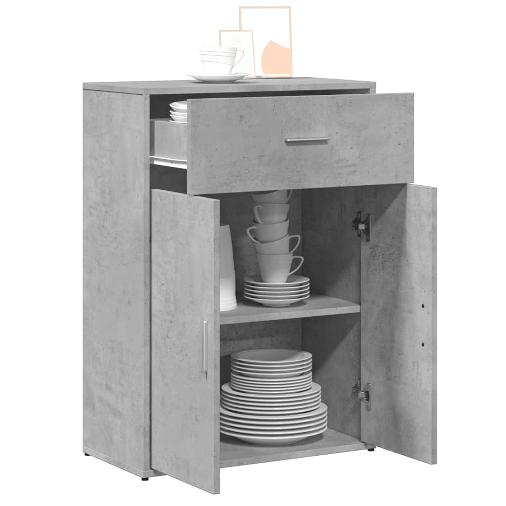vidaXL Servantă, gri beton, 60x30x84 cm, lemn compozit vidaXL Servantă, gri beton, 60x30x84 cm, lemn compozit