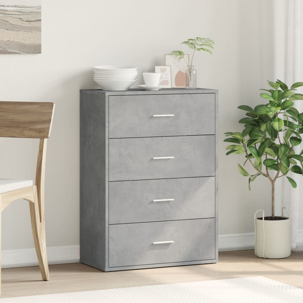 vidaXL Servantă, gri beton, 60x31x84 cm, lemn compozit vidaXL Servantă, gri beton, 60x31x84 cm, lemn compozit