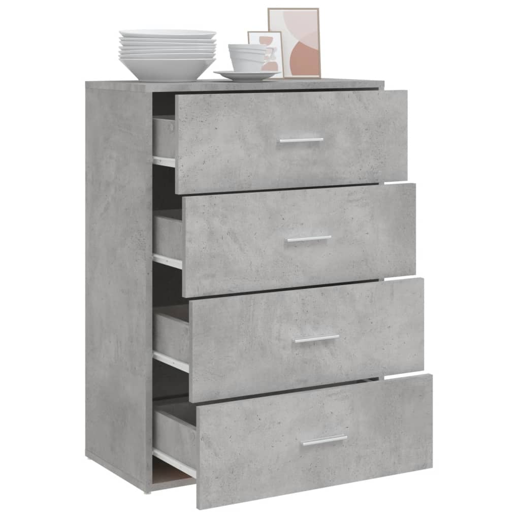 vidaXL Servantă, gri beton, 60x31x84 cm, lemn compozit vidaXL Servantă, gri beton, 60x31x84 cm, lemn compozit