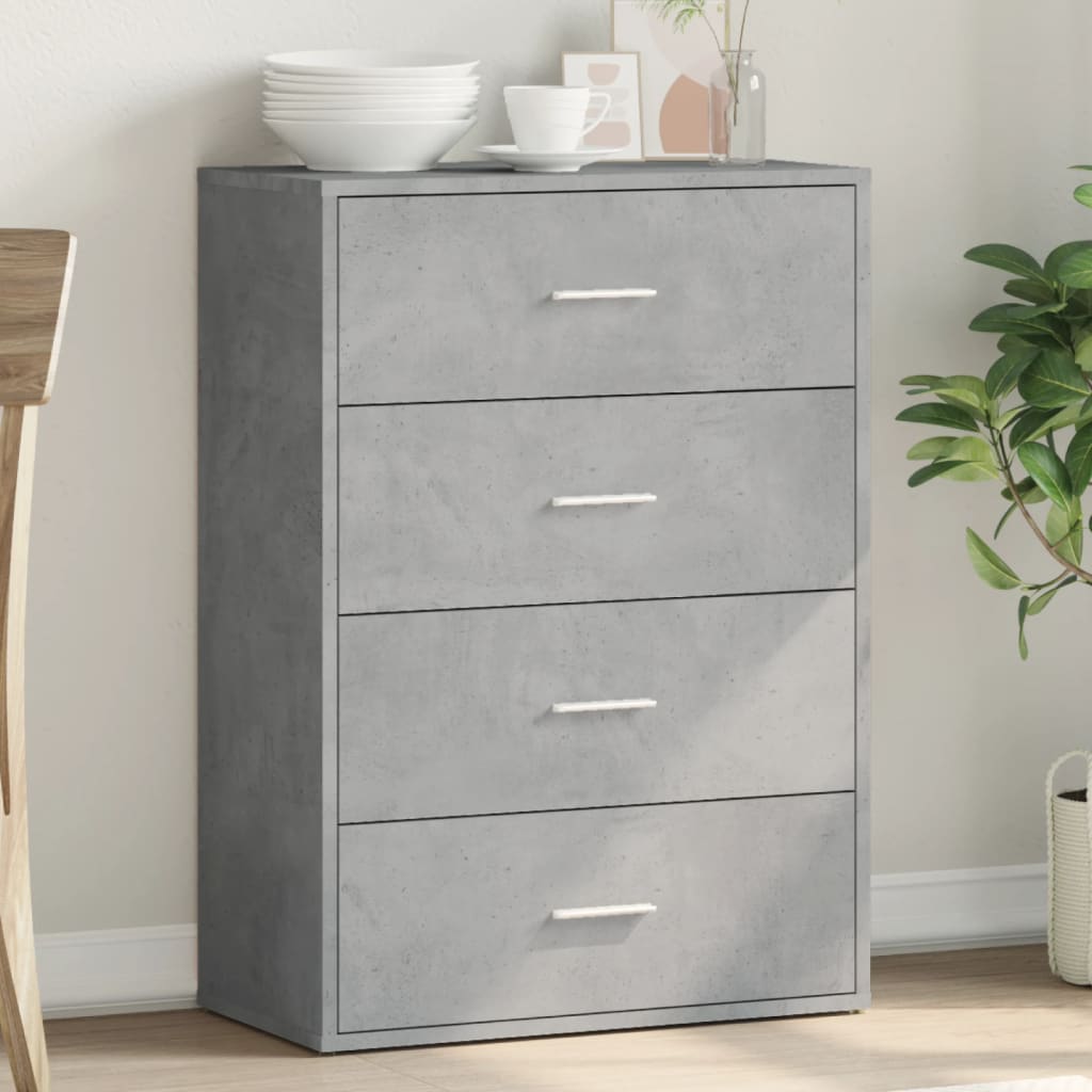 vidaXL Servantă, gri beton, 60x31x84 cm, lemn compozit vidaXL Servantă, gri beton, 60x31x84 cm, lemn compozit