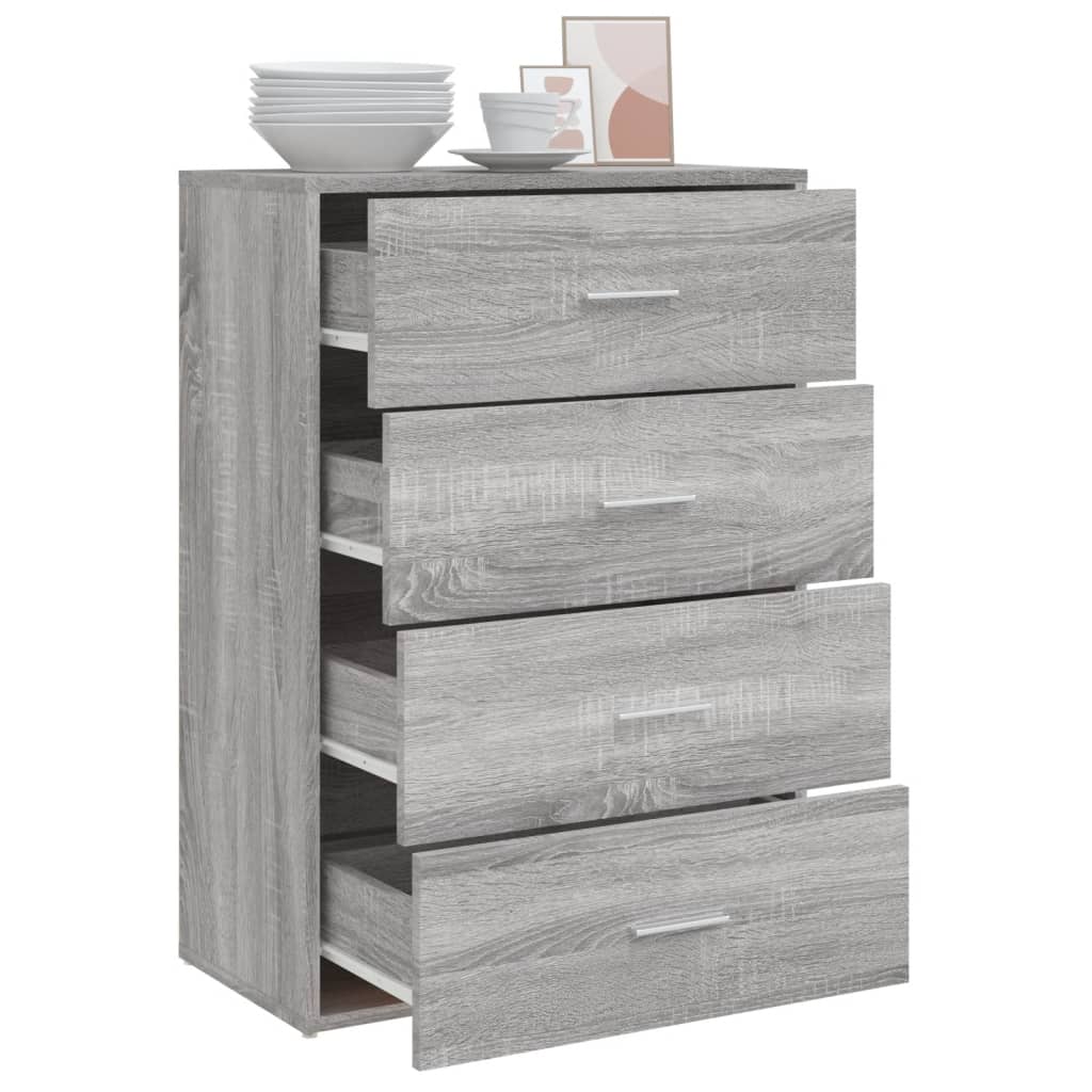 vidaXL Dulap, gri sonoma, 60x31x84 cm, lemn prelucrat vidaXL Dulap, gri sonoma, 60x31x84 cm, lemn prelucrat