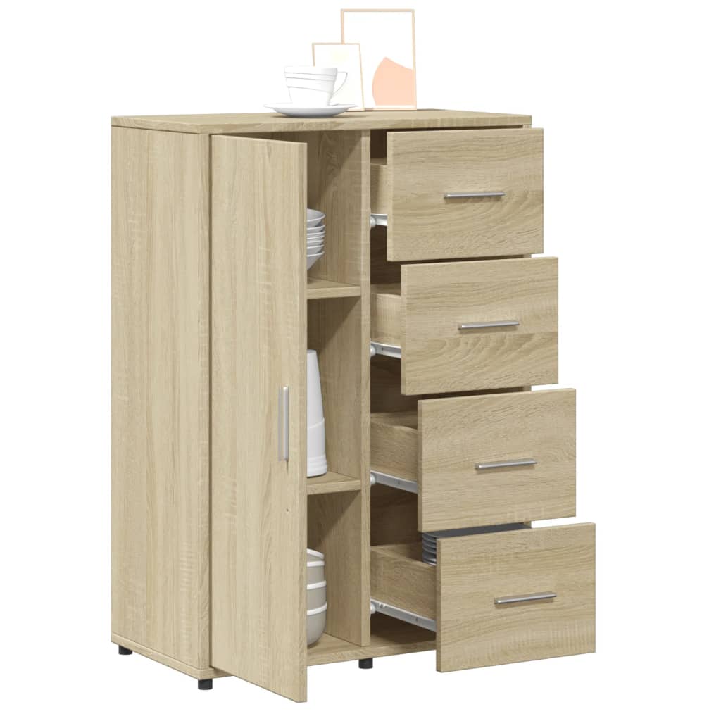vidaXL Servantă, stejar sonoma, 60x31x84 cm, lemn compozit vidaXL Servantă, stejar sonoma, 60x31x84 cm, lemn compozit