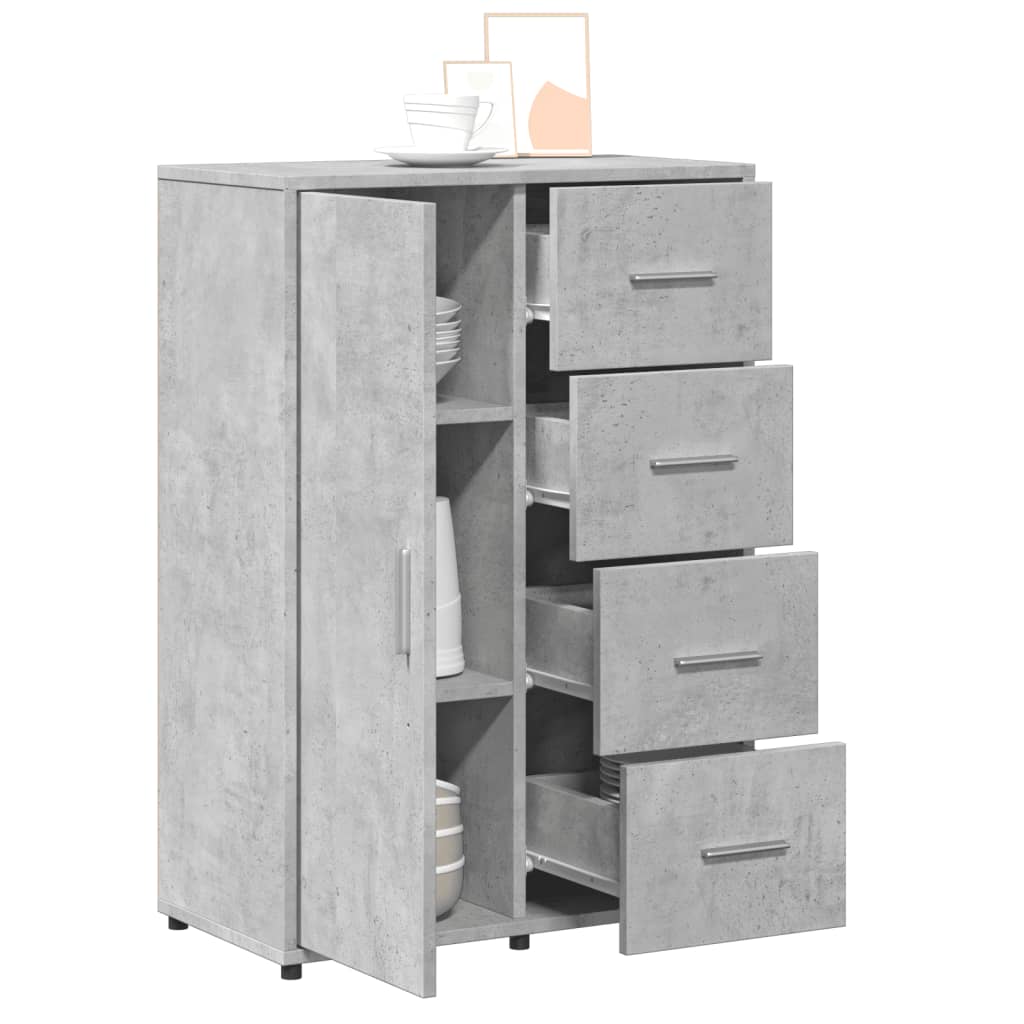 vidaXL Servantă, gri beton, 60x31x84 cm, lemn compozit vidaXL Servantă, gri beton, 60x31x84 cm, lemn compozit