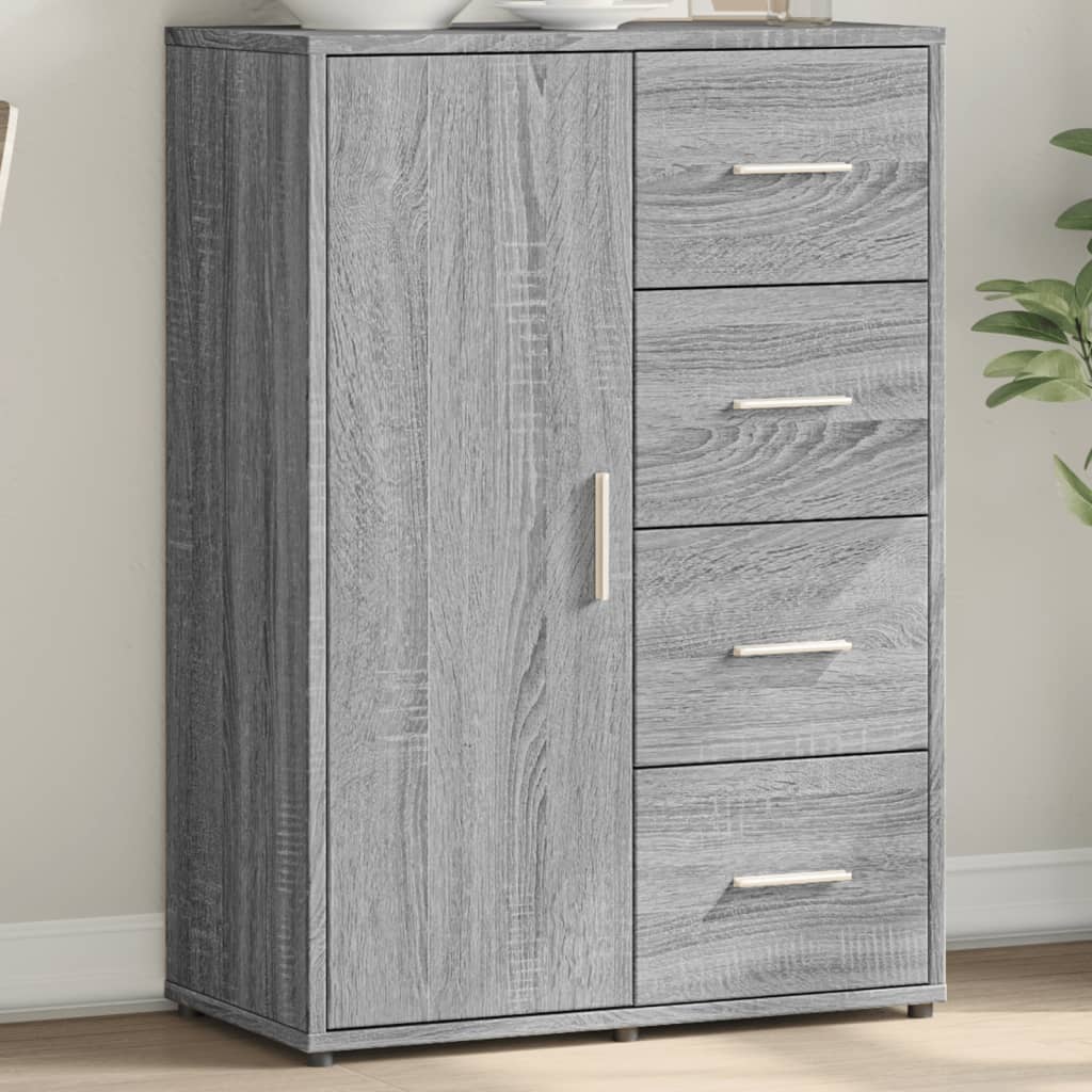 vidaXL Servantă, sonoma gri, 60x31x84 cm, lemn prelucrat vidaXL Servantă, sonoma gri, 60x31x84 cm, lemn prelucrat