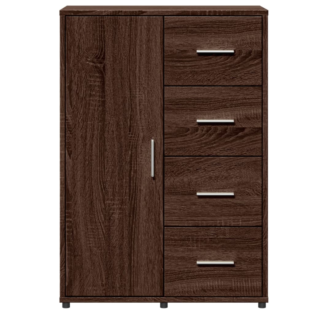 vidaXL Servantă, stejar maro, 60x31x84 cm, lemn prelucrat