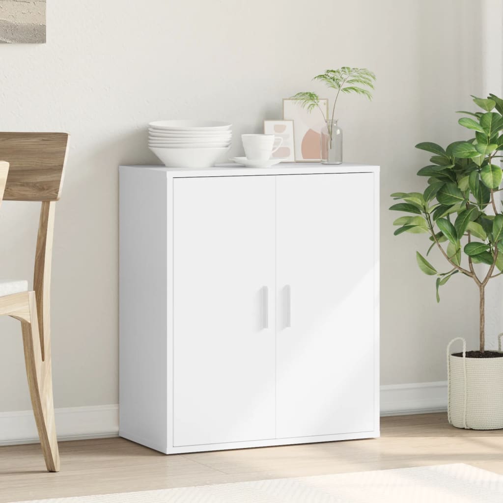 vidaXL Servantă, alb, 79x38x80 cm, lemn compozit vidaXL Servantă, alb, 79x38x80 cm, lemn compozit