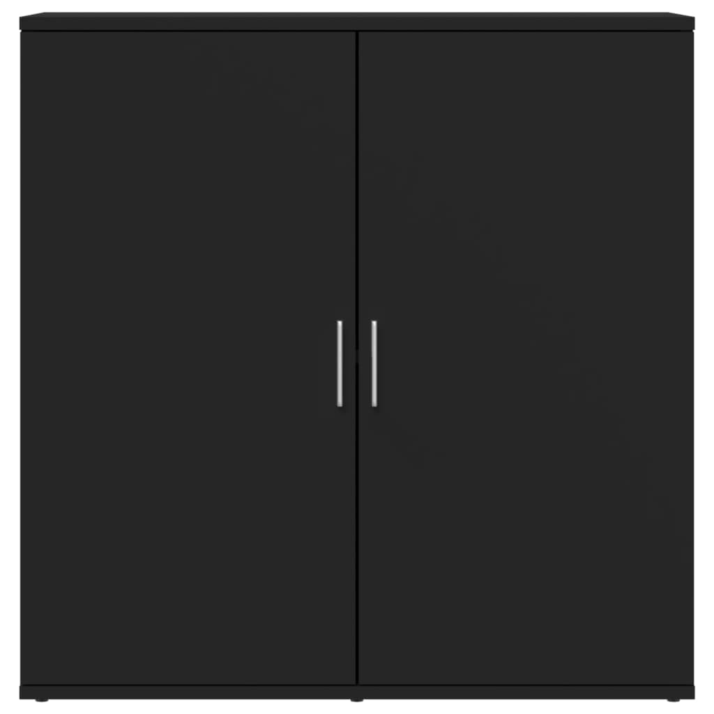 vidaXL Servantă, negru, 79x38x80 cm, lemn prelucrat vidaXL Servantă, negru, 79x38x80 cm, lemn prelucrat
