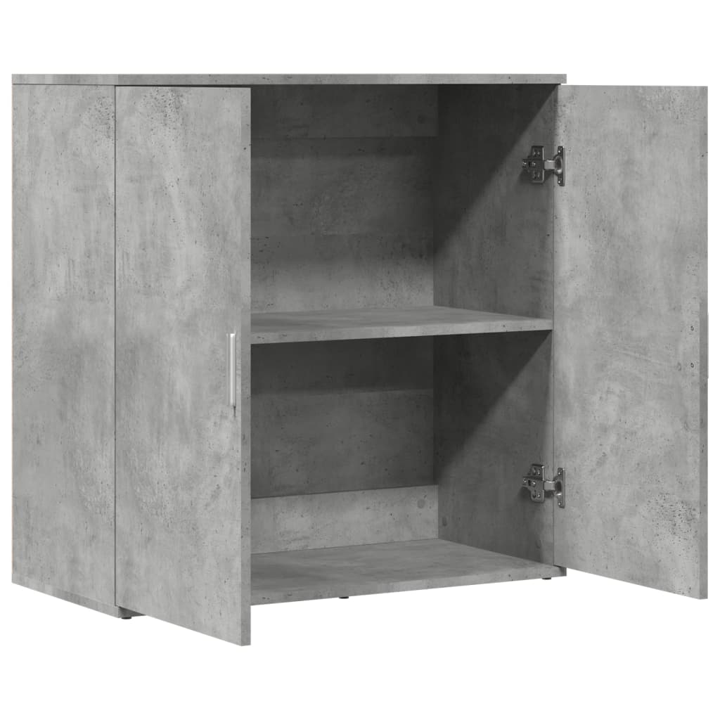 vidaXL Servantă, gri beton, 79x38x80 cm, lemn compozit
